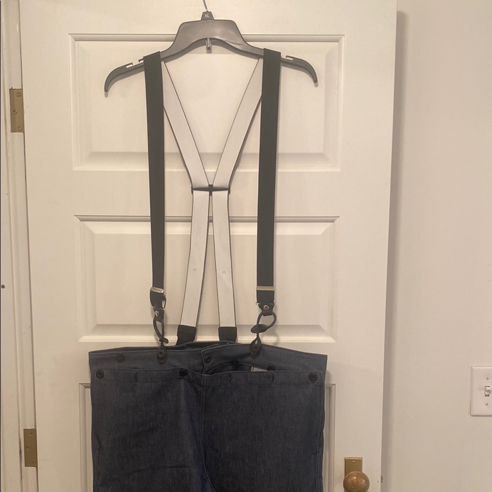 Better-Bilt jeans with suspenders